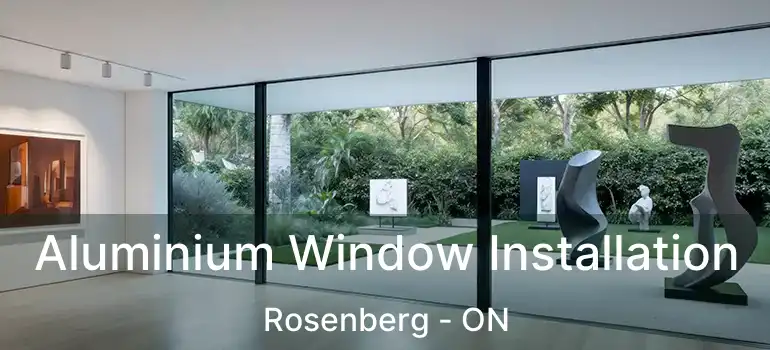  Aluminium Window Installation Rosenberg - ON