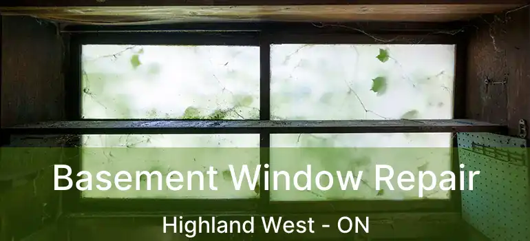  Basement Window Repair Highland West - ON