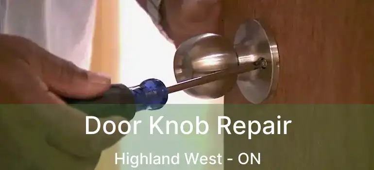  Door Knob Repair Highland West - ON