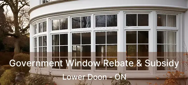  Government Window Rebate & Subsidy Lower Doon - ON