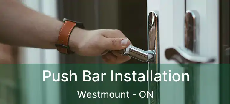  Push Bar Installation Westmount - ON
