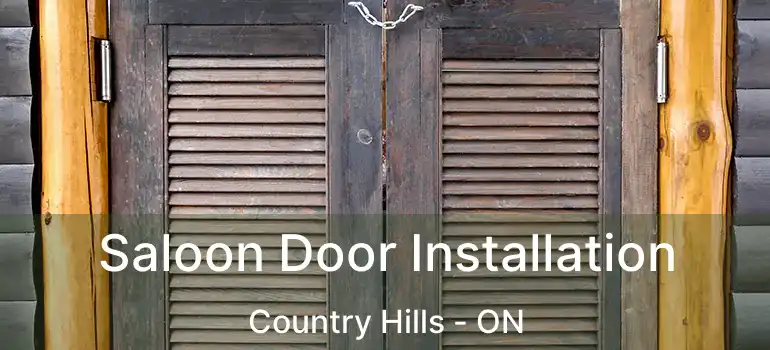  Saloon Door Installation Country Hills - ON