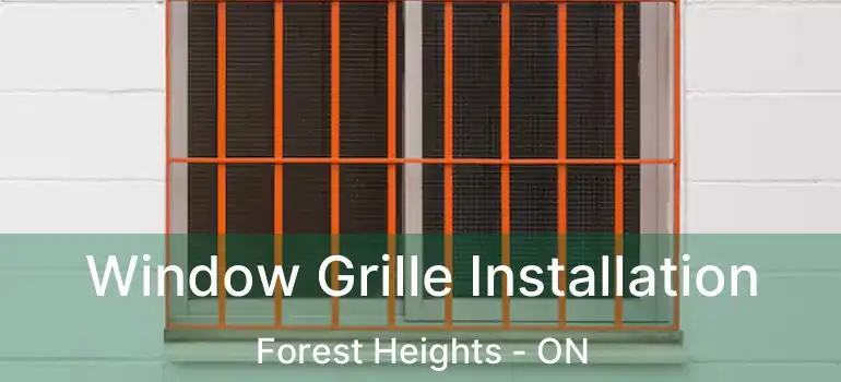  Window Grille Installation Forest Heights - ON